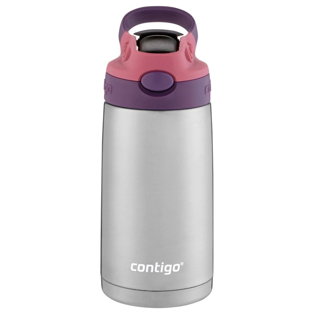 NEW contigo kids autospout 13oz stainless steel water bottle 🤍